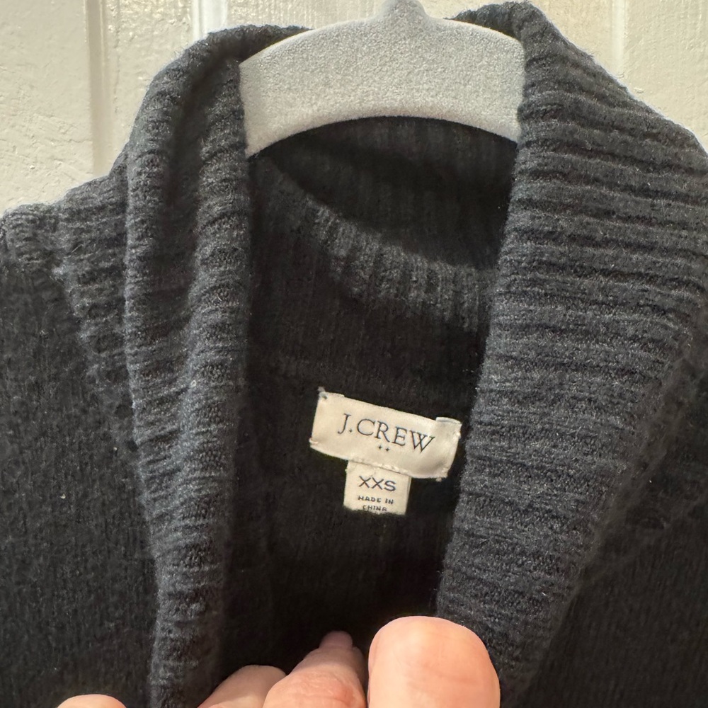 J.Crew Charcoal Ribbed Sweater - Picture 2 of 3